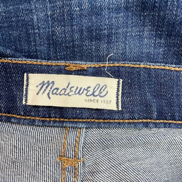 Madewell Rip & Repair Edition Mid Rise Slim Boyjean Jeans - 26 - Medium Wash - Picture 6 of 10